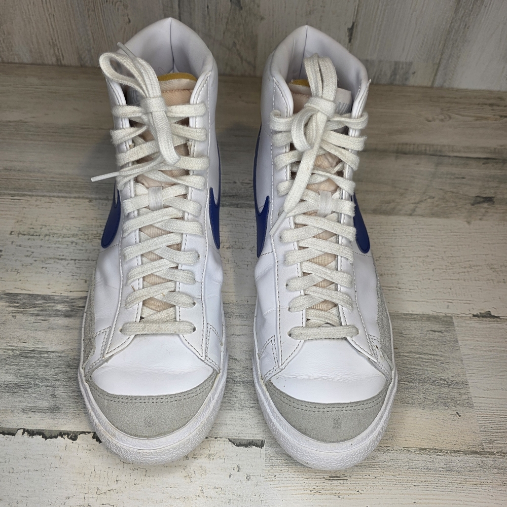 Nike Blazer Mid '77 Vintage White Game Royal Men’s Size 10.5 High Top W/box - Picture 4 of 16